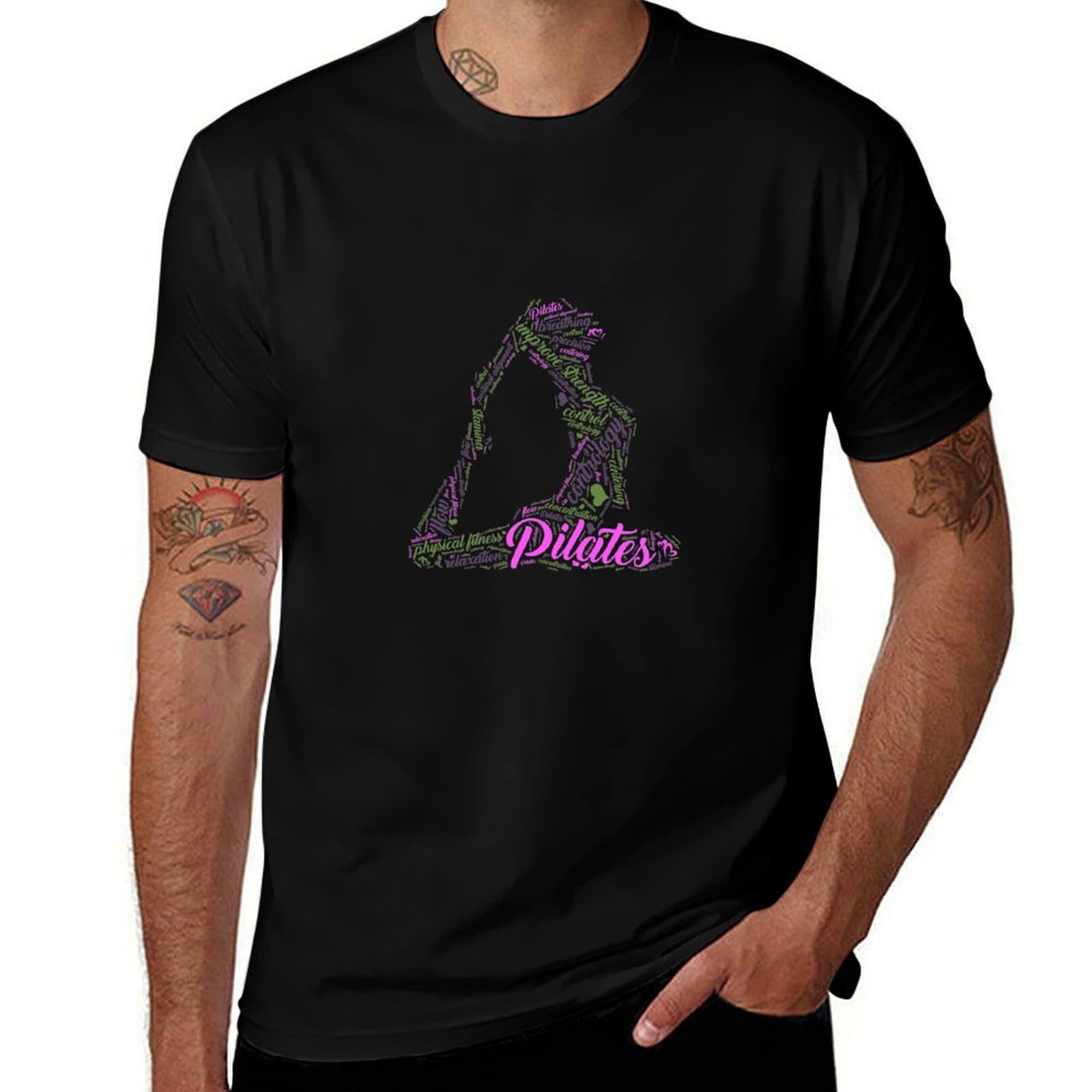 Pilates Yoga Class - T-shirt classica basic casual da donna