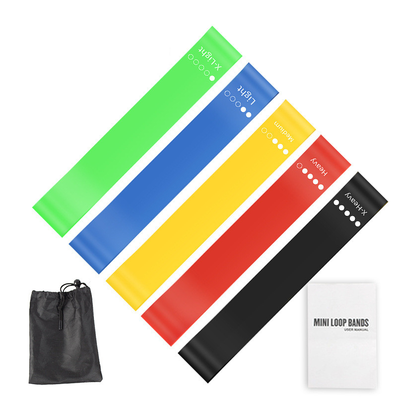 Pilates Yoga Kit - Set di 5 Fasce di Resistenza